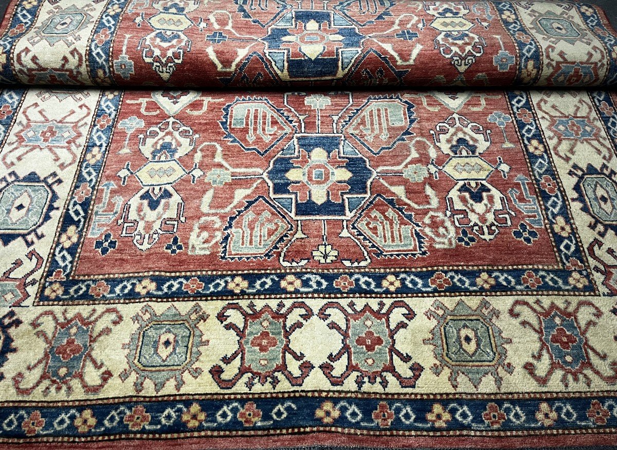 Ghazni Afghanistan Oriental Rug: 3.14 X 2.20 Meters -photo-5