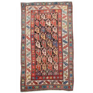 Old Caucasian Rug Kazak - Size: 1.27 X 2.40 Meters