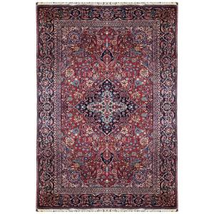 Oriental Iran Carpet, Persian Kashan Early 20th Century. Quality: Kork Wool 