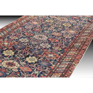 Tapis Caucasien Shirvan Harshang Ancien  - Dimensions : 4.70 X 1.88 Mètres" 