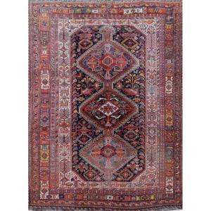 Tapis d'Orient Iran Shiraz  Tribus  Khamseh : 3.00 X 1.85 Mètres