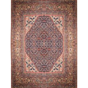 Grand Tapis d'orient Iran FERAHAN ancien  : 4.27 x  3.10 Mètres