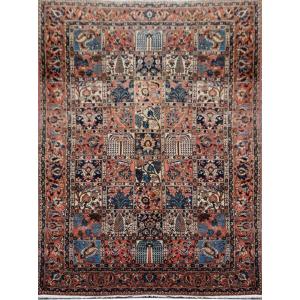 Tapis d'Orient Persan Iran Bakthiar Ancien Fait Main  : 2.58 X 1.62 Mètres 