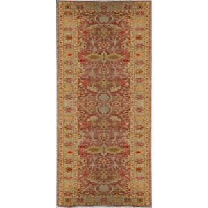 Ziegler Oriental Rug - Dimensions: 3.16 X 0.97 Meters - Wool, Handmade