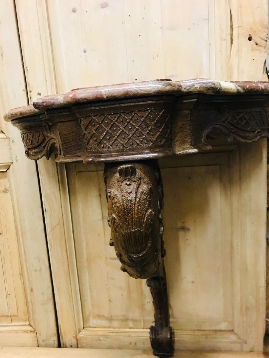 Regency Period Oak Console-photo-2