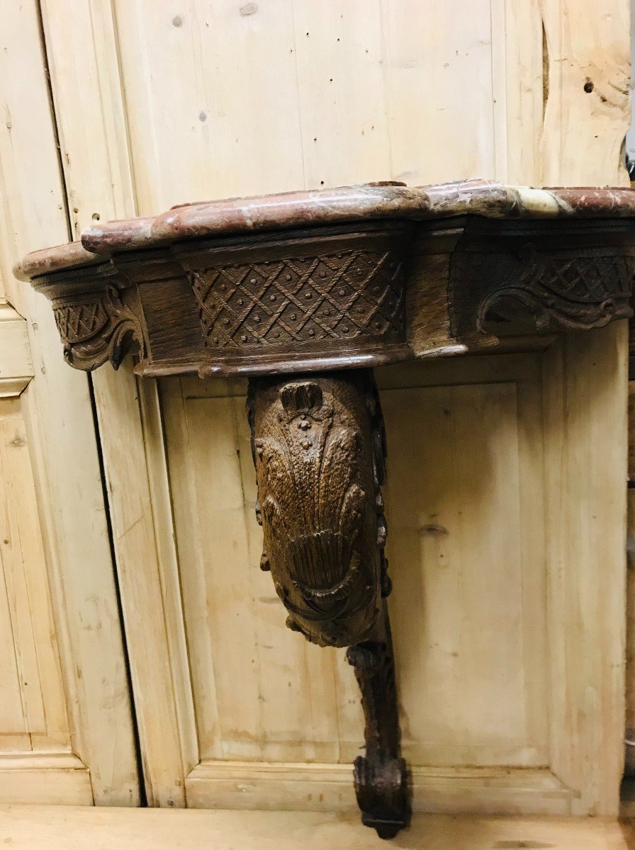 Regency Period Oak Console-photo-1