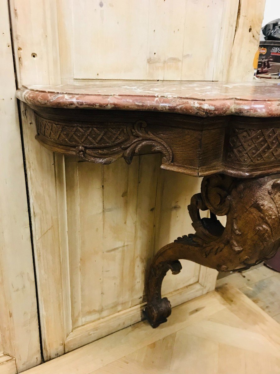 Regency Period Oak Console-photo-4