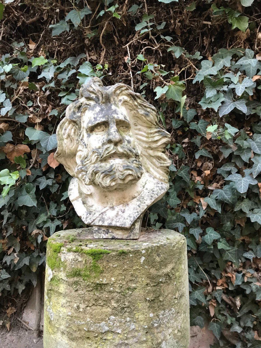 Bust Of A Man In Marble - XXth-photo-3