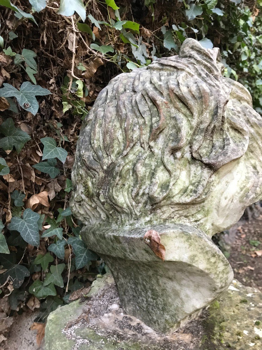 Bust Of A Man In Marble - XXth-photo-2