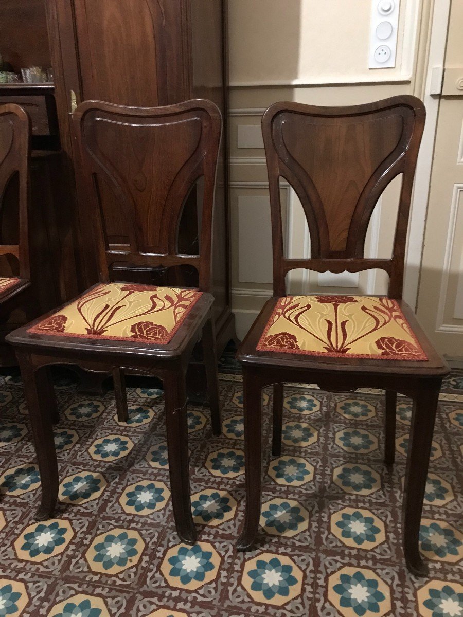 Salle à Manger à Manger En Acajou Par Gauthier Et Poinsignon-photo-2