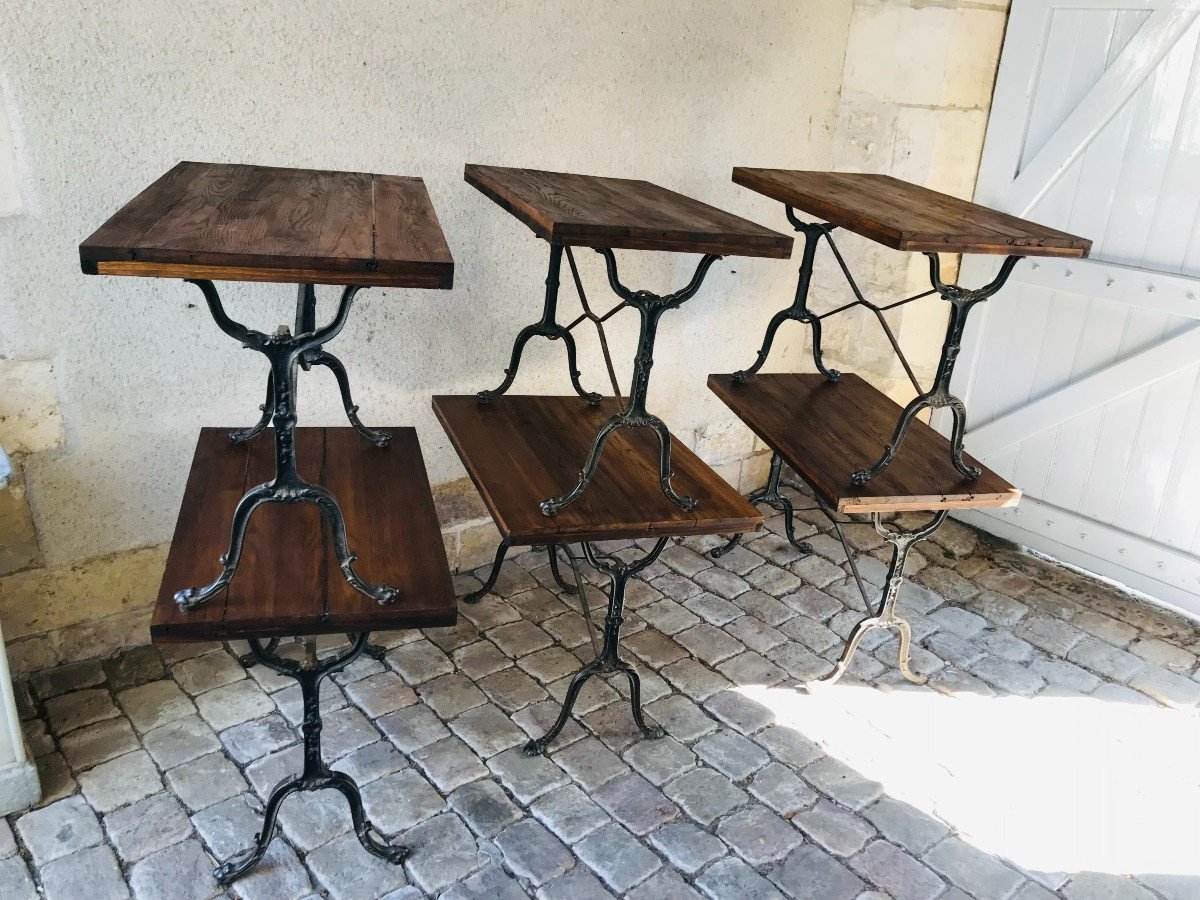 6 Bistro Tables 1900 Period-photo-3