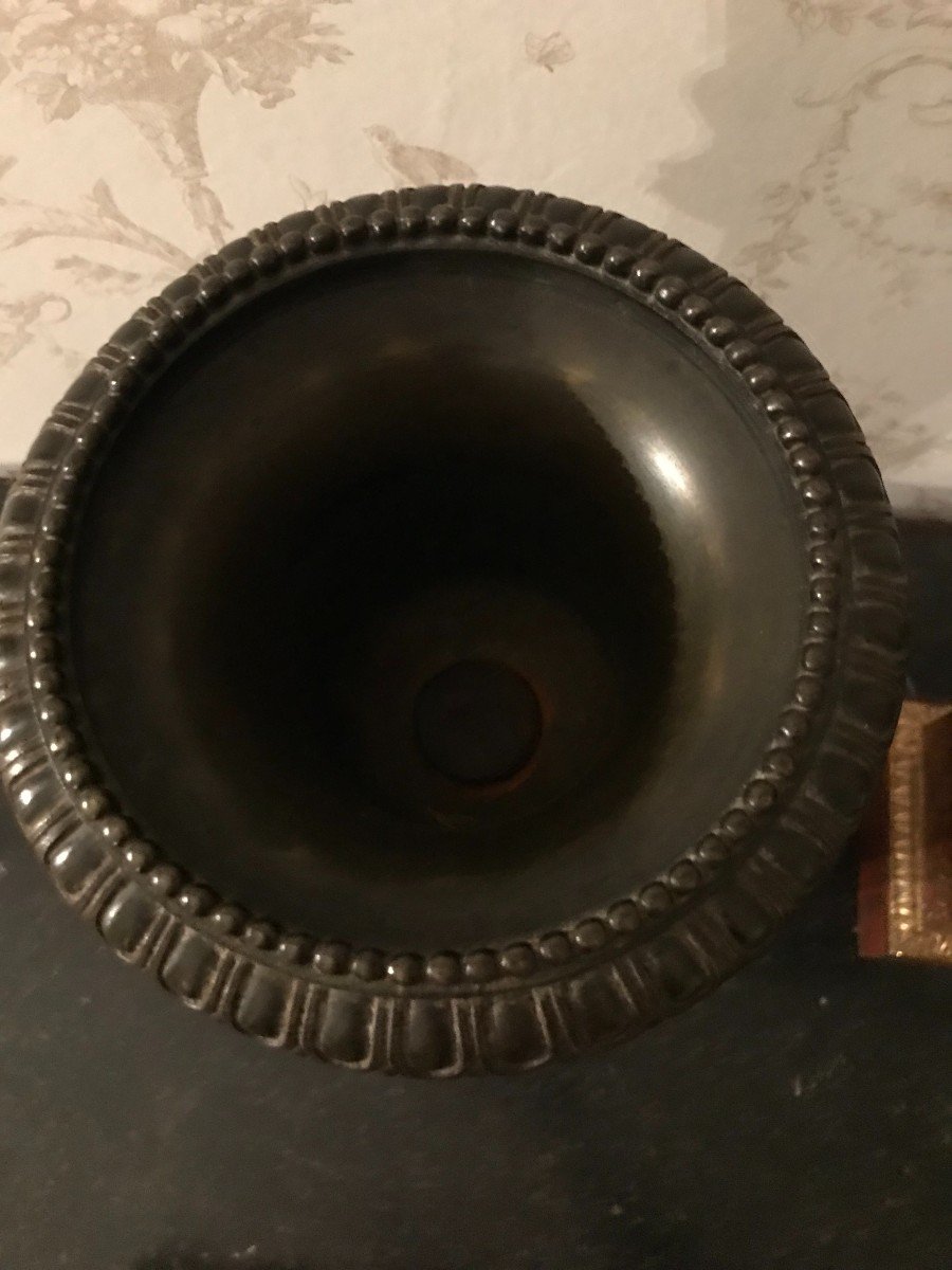 Pair Of Bronze Cassolettes With Medici Vases 19th Century-photo-3