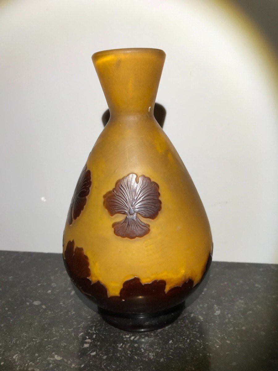 Glass Paste Vase - Emile Gallé-photo-2