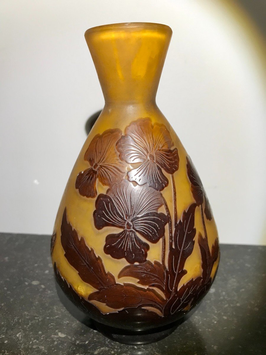 Glass Paste Vase - Emile Gallé-photo-4