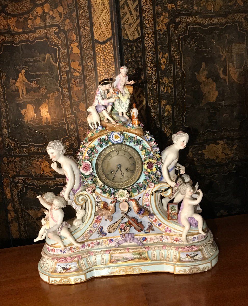 19th Century Porcelain Clock