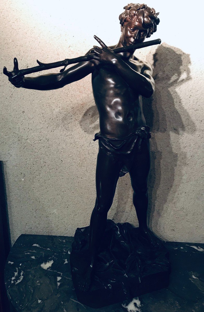 "L'improvisateur" - Bronze par Félix Charpentier-photo-2