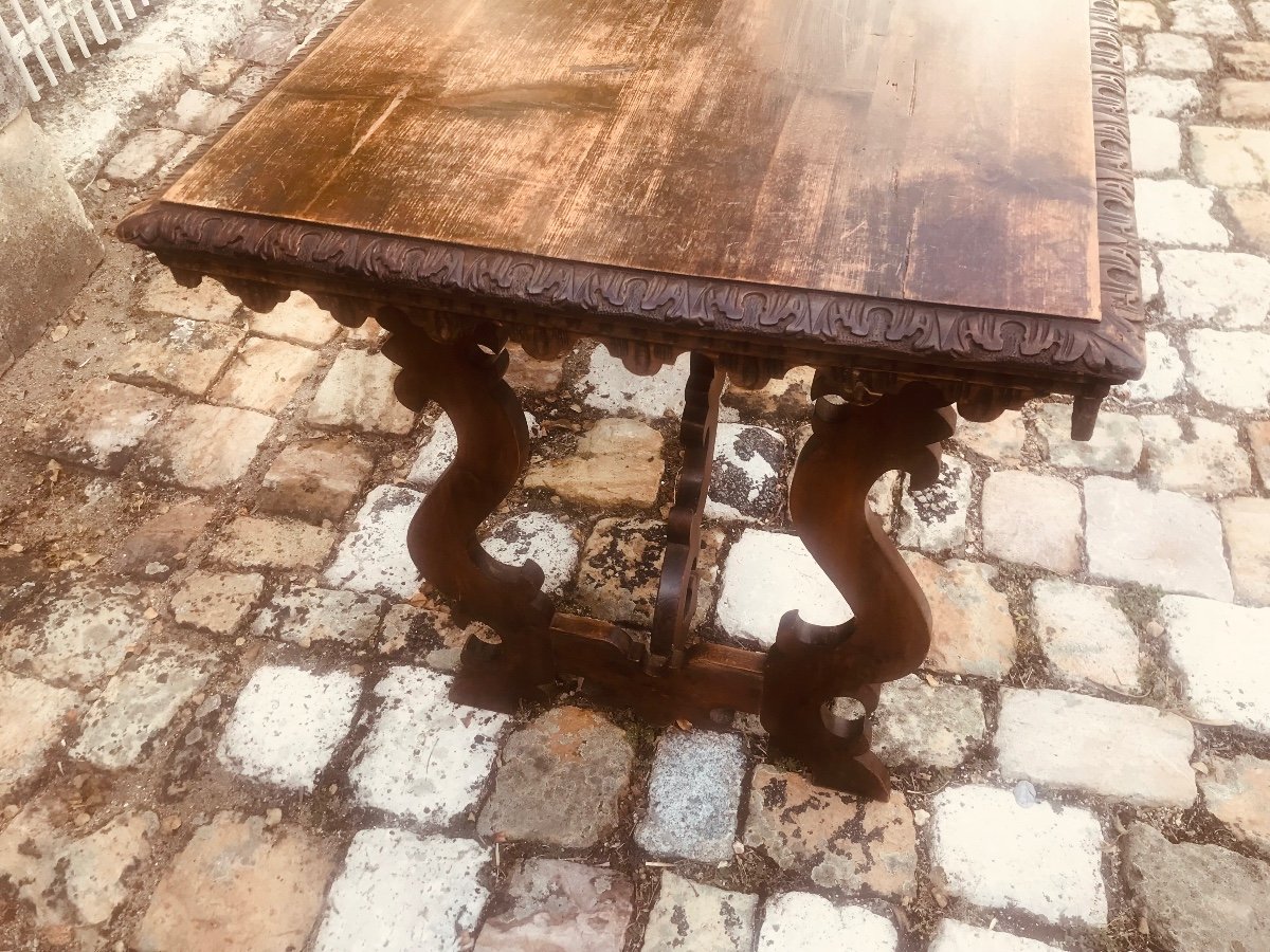 19th Century Italian Pine Table -photo-3