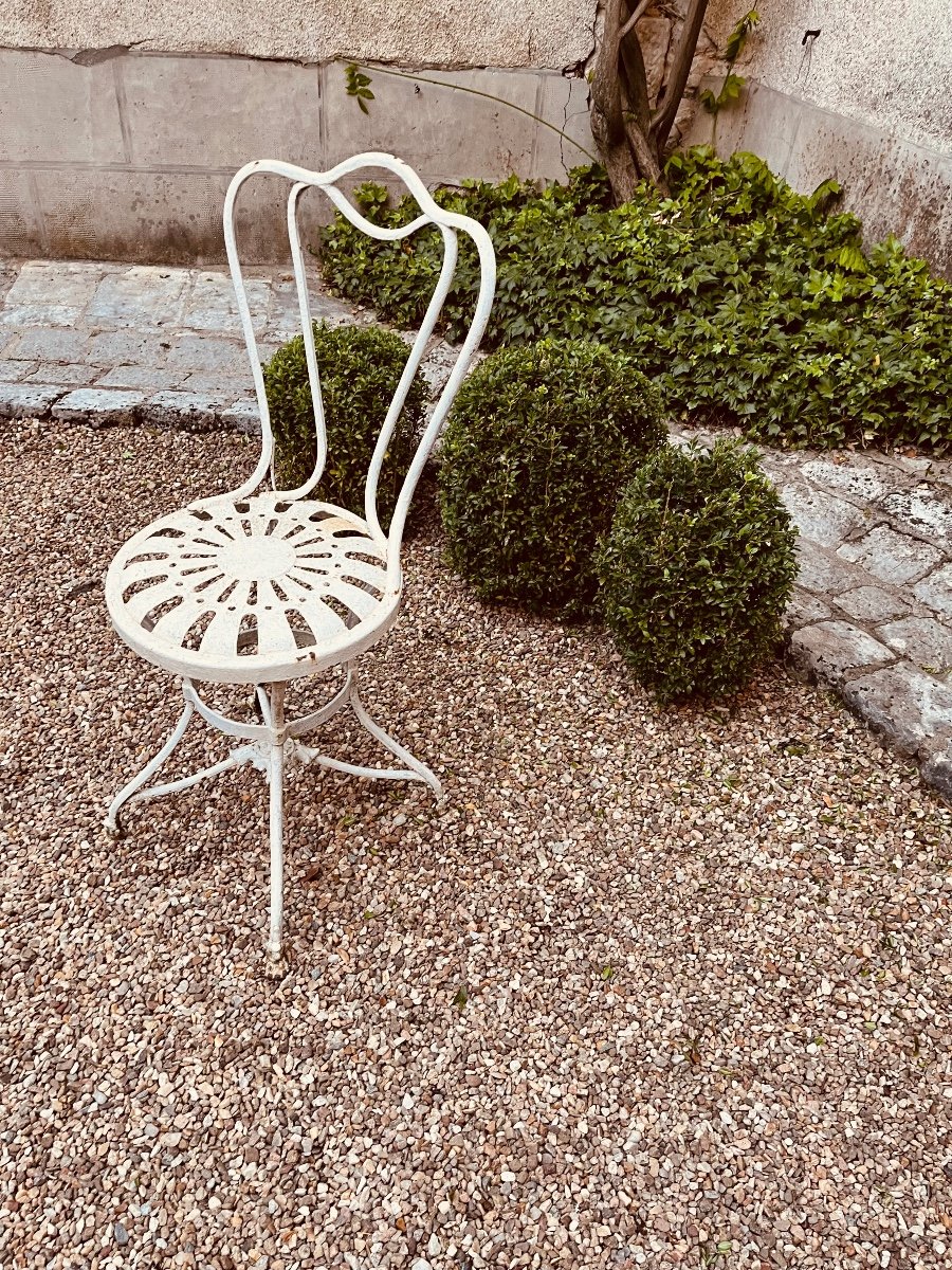 Chaise De Jardin XIXe Modèle D’arras
