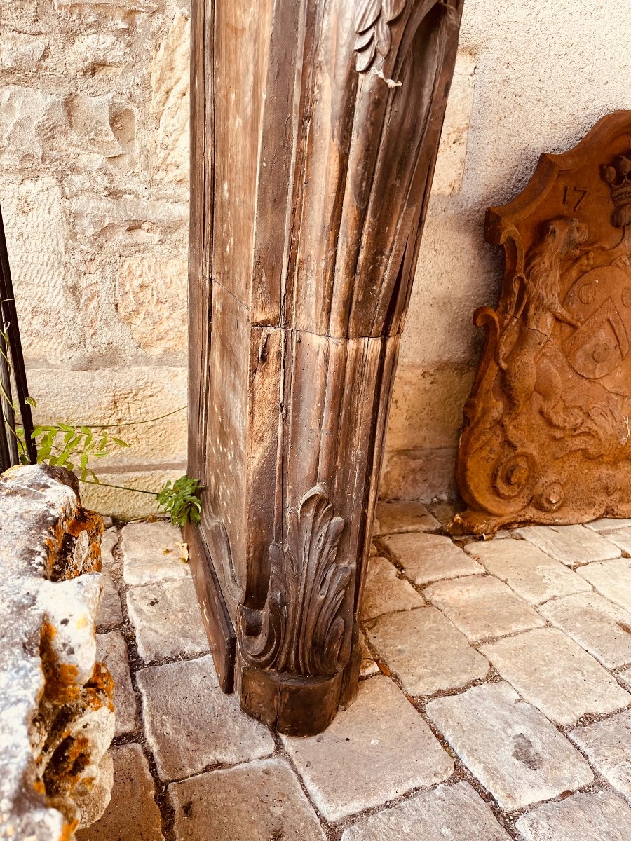 18th Century Walnut Fireplace-photo-4