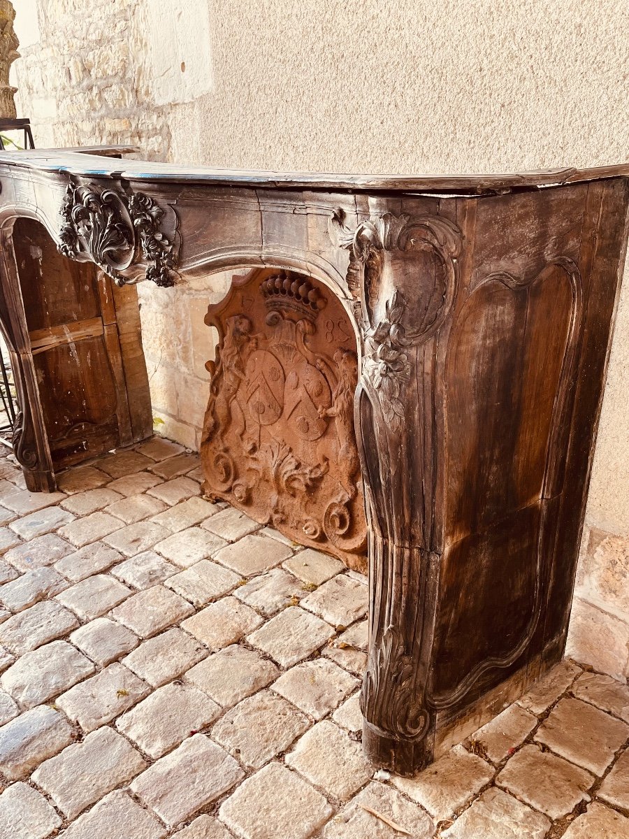 18th Century Walnut Fireplace-photo-1