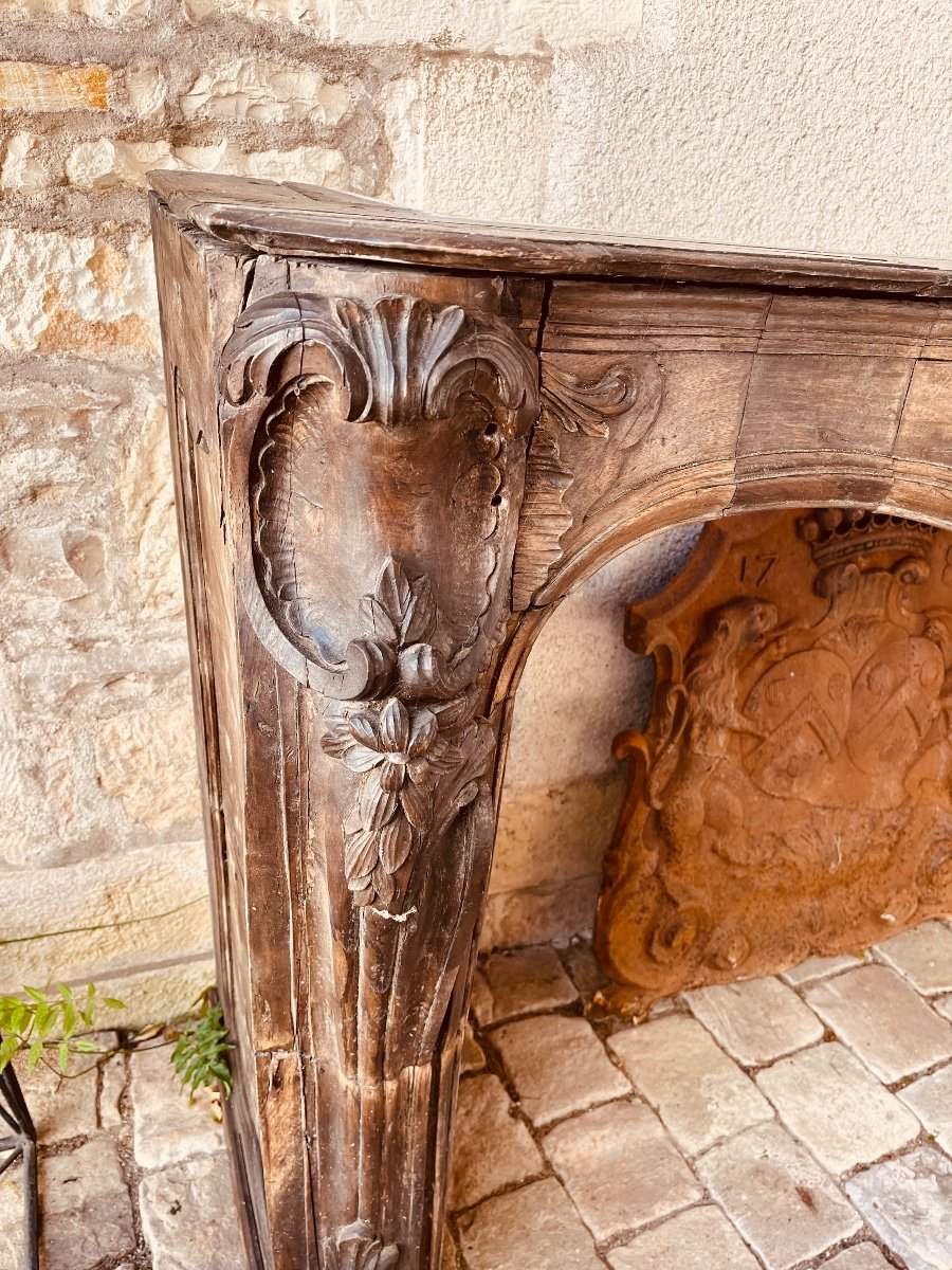 18th Century Walnut Fireplace-photo-4