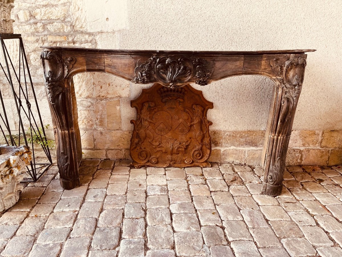 18th Century Walnut Fireplace-photo-6