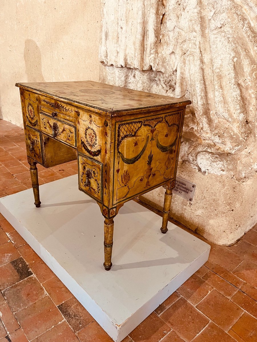 18th Century Arté Povéra Desk With Pedestal -photo-3