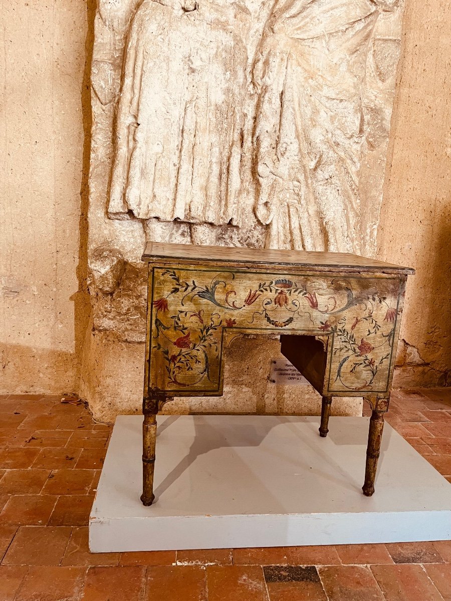 18th Century Arté Povéra Desk With Pedestal -photo-2