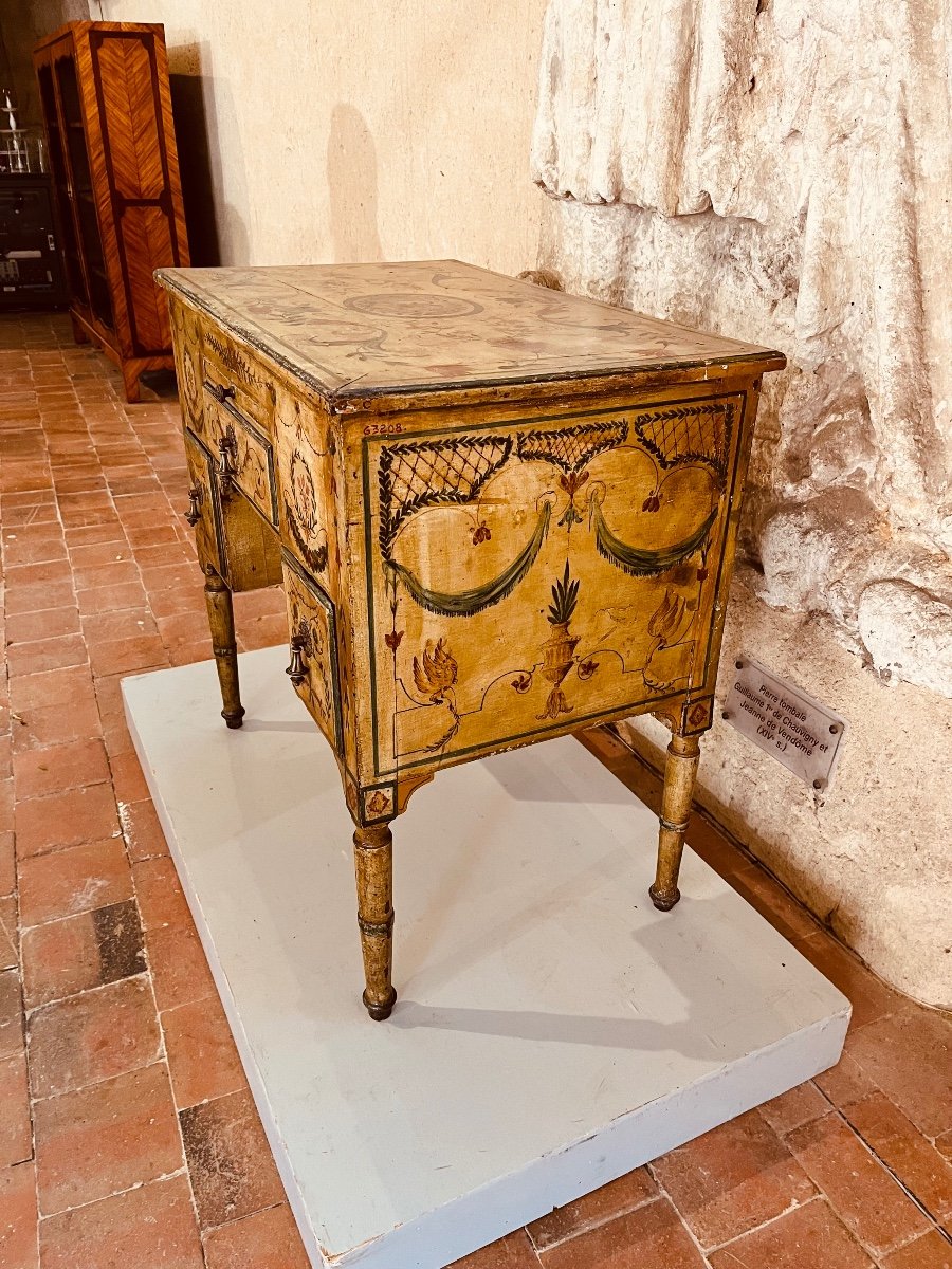 18th Century Arté Povéra Desk With Pedestal -photo-5