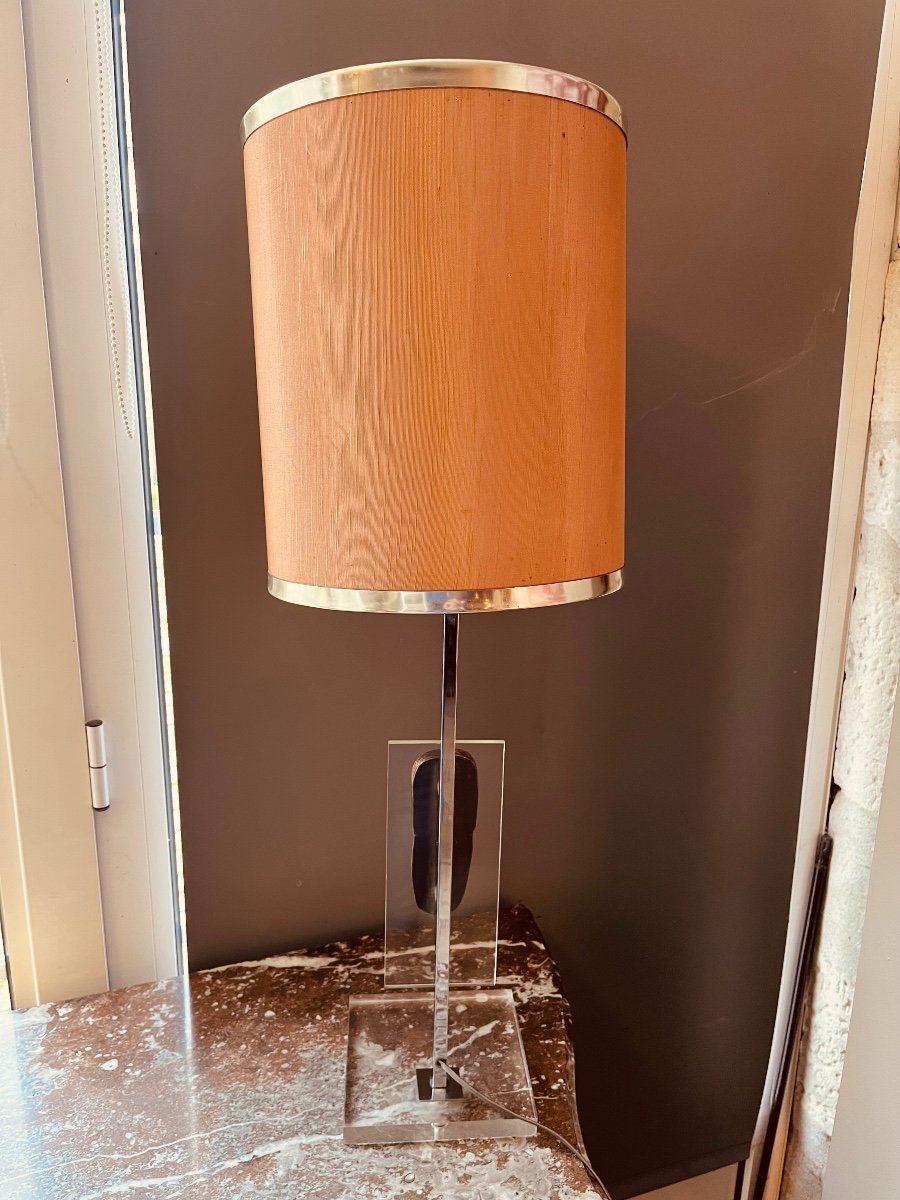 Plexiglas Lamp From The 70s-photo-2