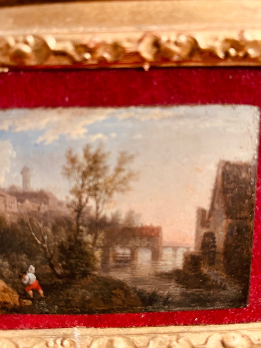 Oil On Copper - 18th Century Landscape-photo-2