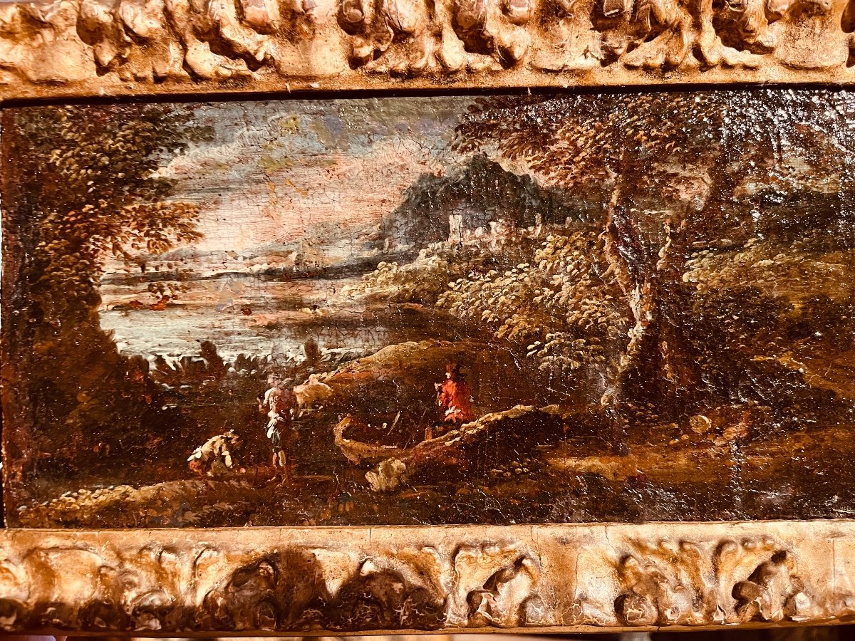 Pair Of 18th Century Italian Landscapes-photo-5