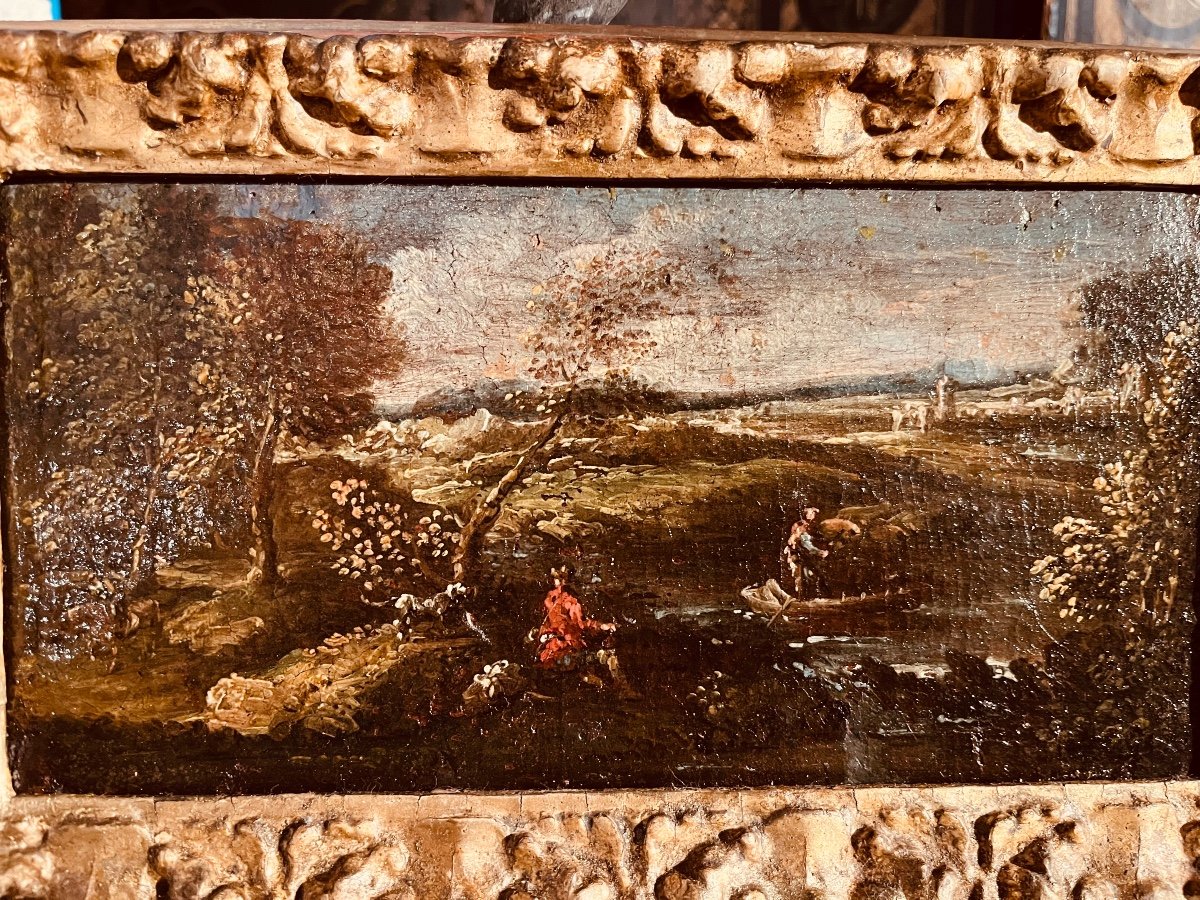 Pair Of 18th Century Italian Landscapes-photo-7