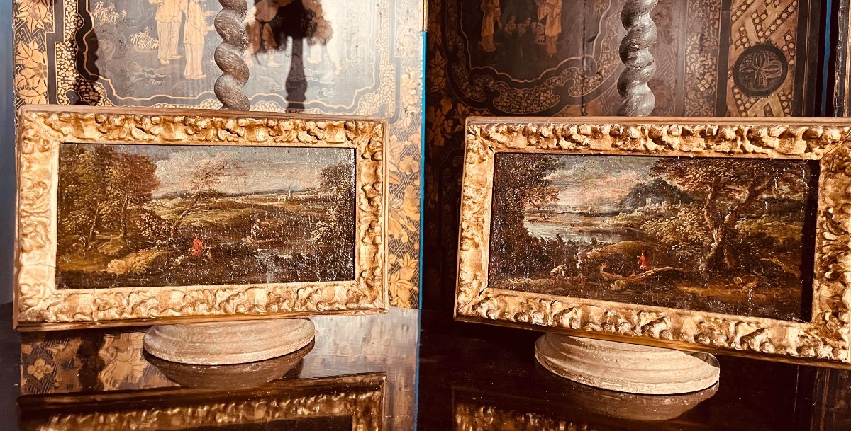 Pair Of 18th Century Italian Landscapes