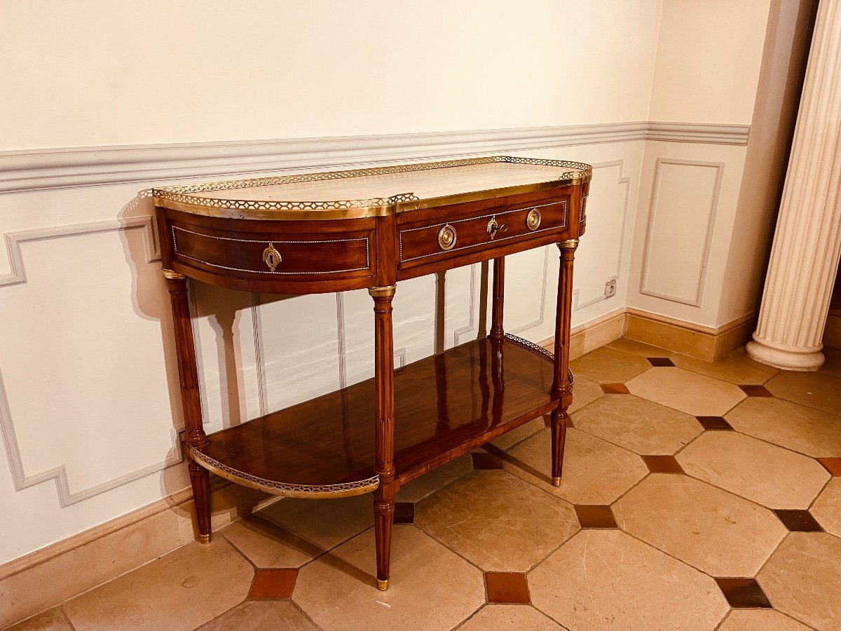 Console Louis XVI En Acajou époque XVIIIe