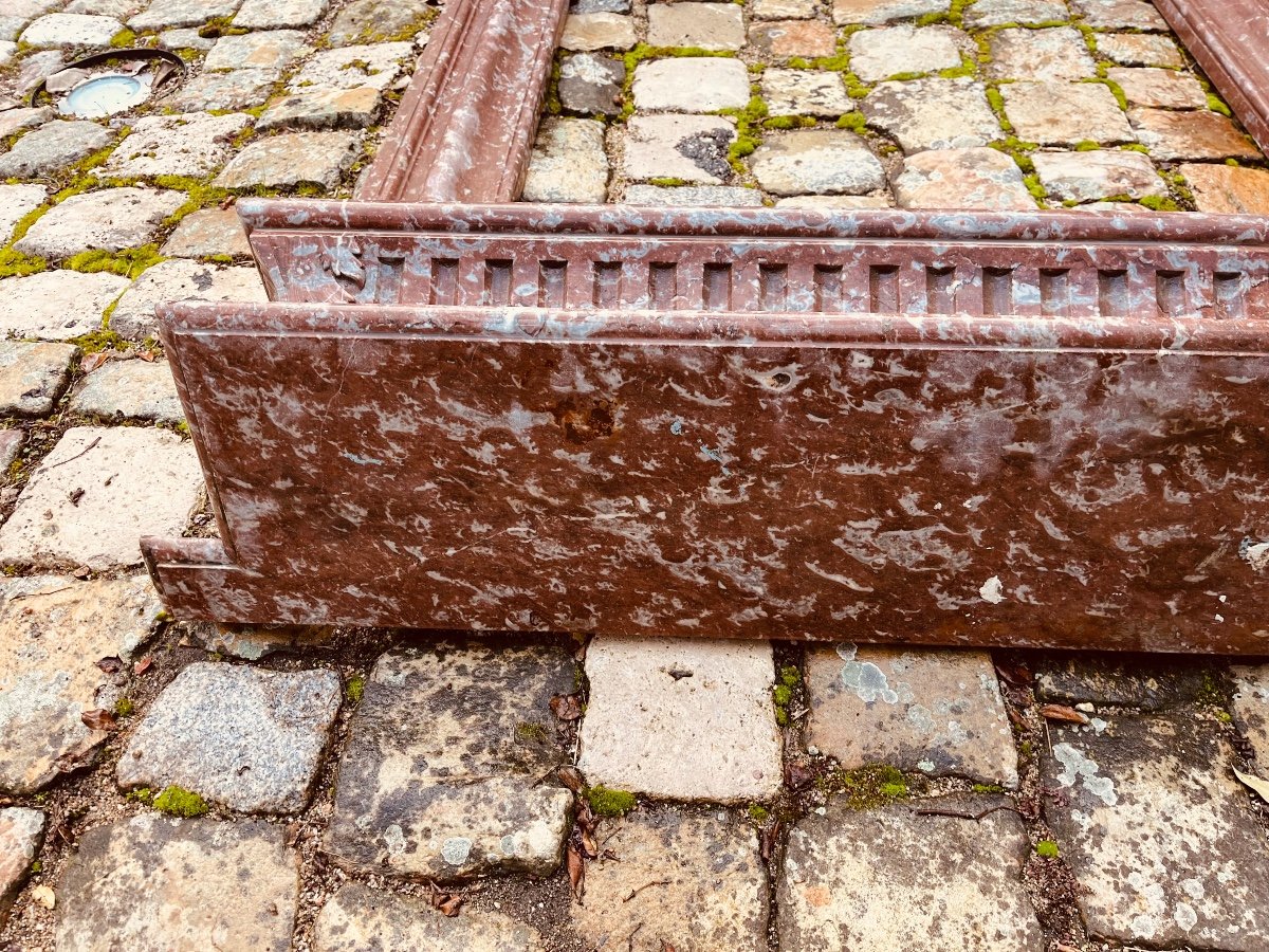 Niii Period Belgian Red Marble Fireplace-photo-6