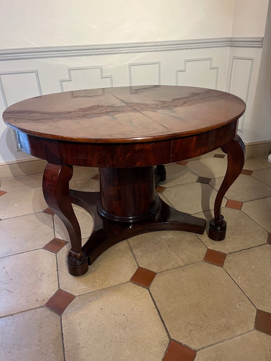 19th Century Mahogany Belt Table-photo-2