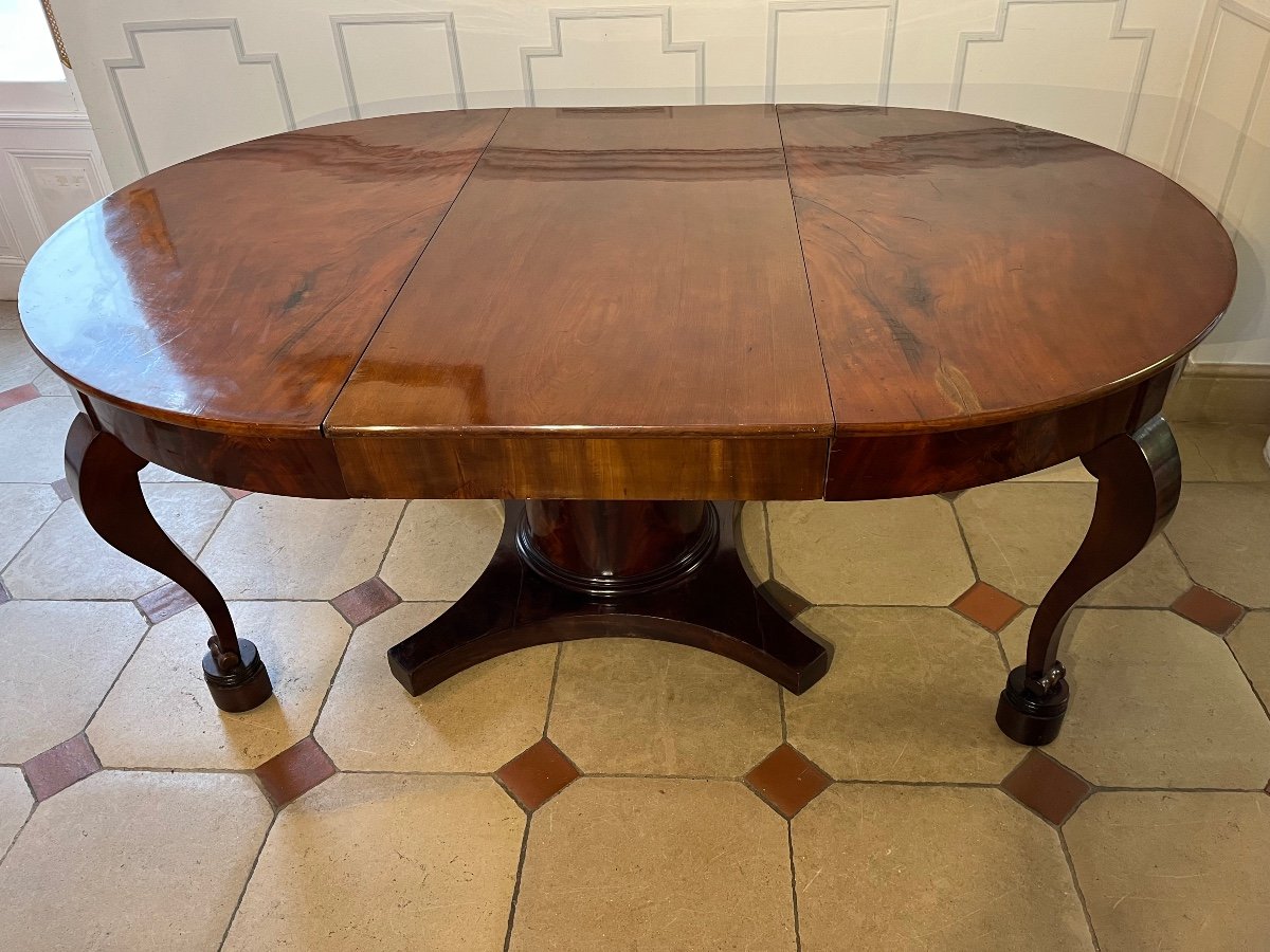 19th Century Mahogany Belt Table-photo-3