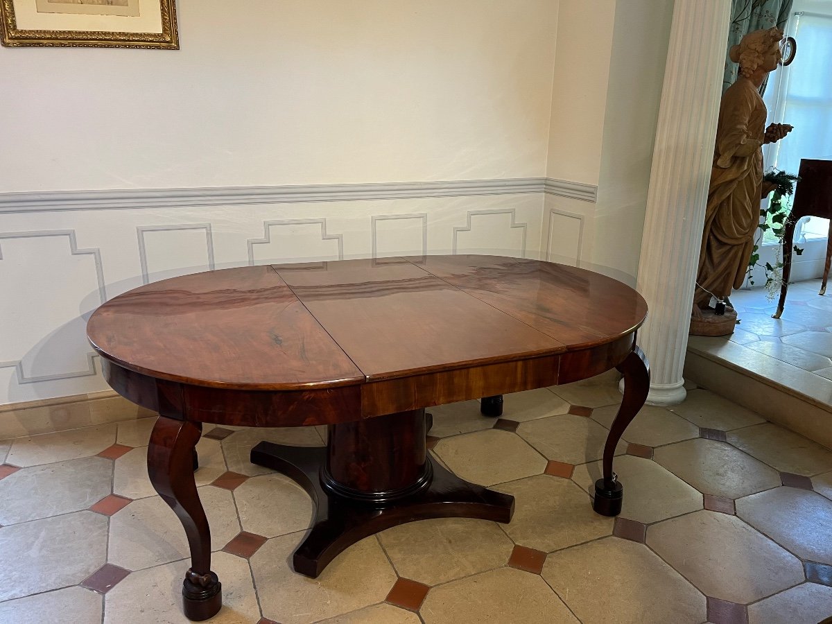 19th Century Mahogany Belt Table-photo-2