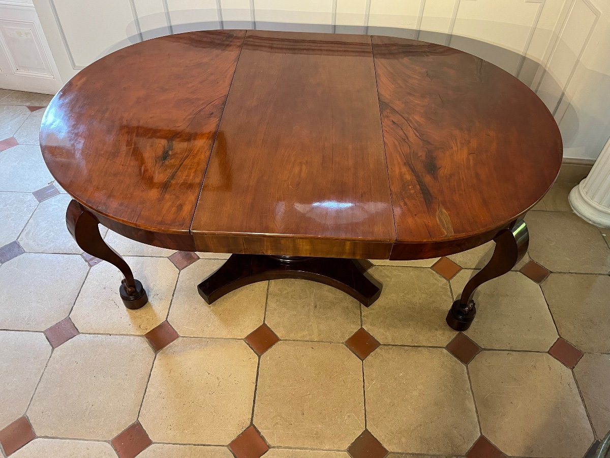 19th Century Mahogany Belt Table-photo-3