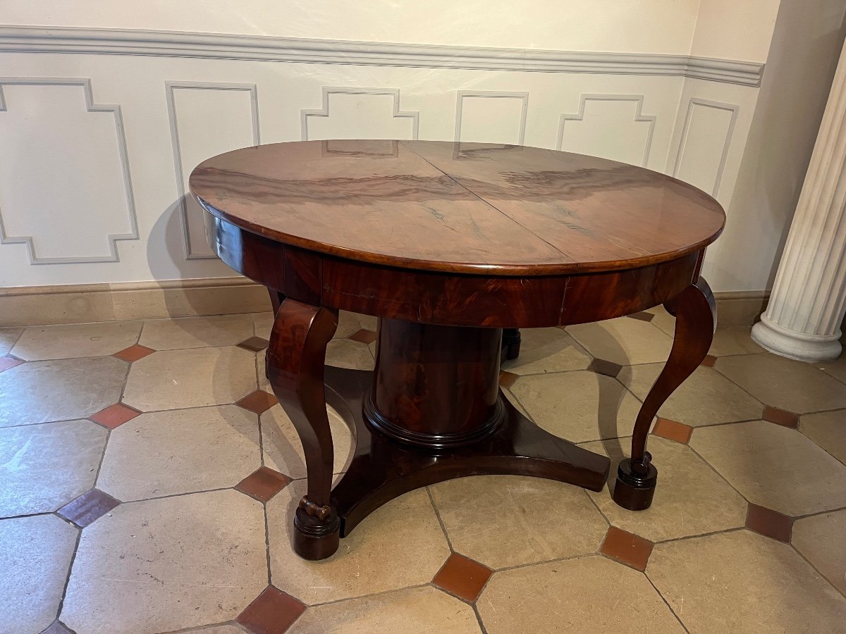 19th Century Mahogany Belt Table-photo-4