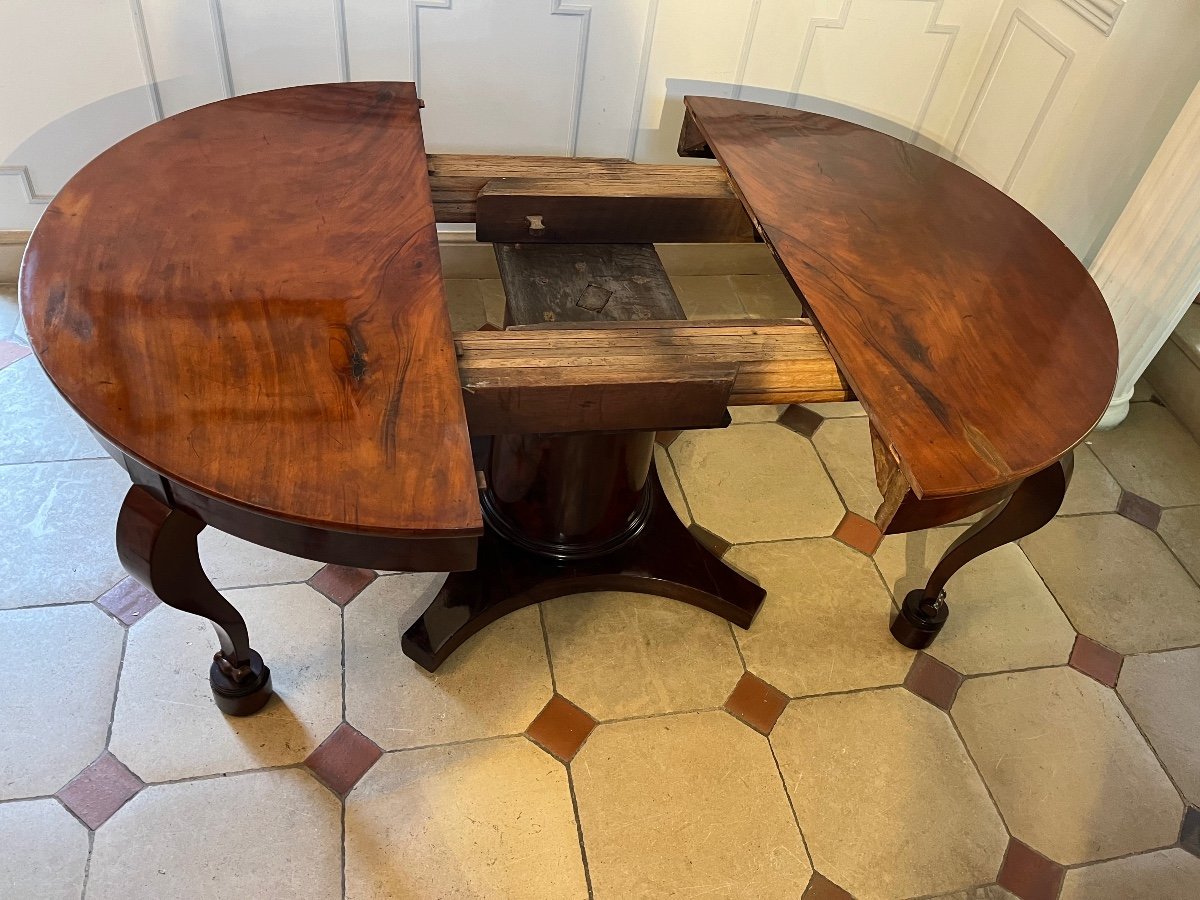 19th Century Mahogany Belt Table-photo-6