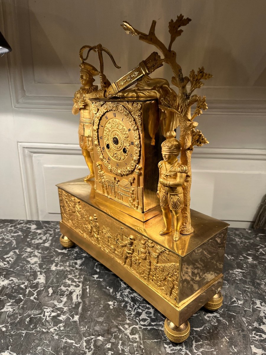 Charles X Period Gilt Bronze Clock-photo-4