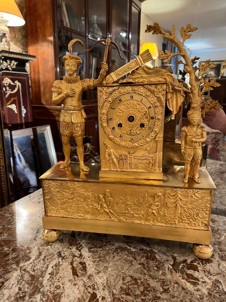 Charles X Period Gilt Bronze Clock-photo-1