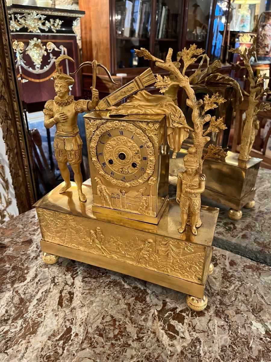 Charles X Period Gilt Bronze Clock-photo-2