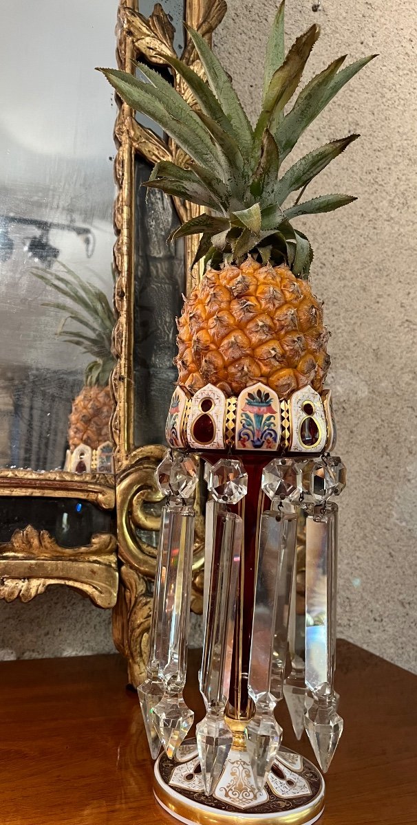 Porte Ananas En Cristal De Bohème -photo-4