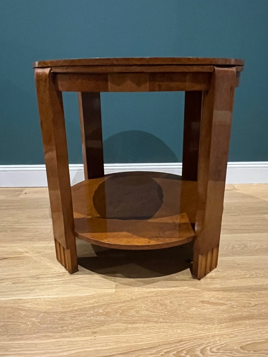 Art Deco Side Table In Thuya Burl -photo-3