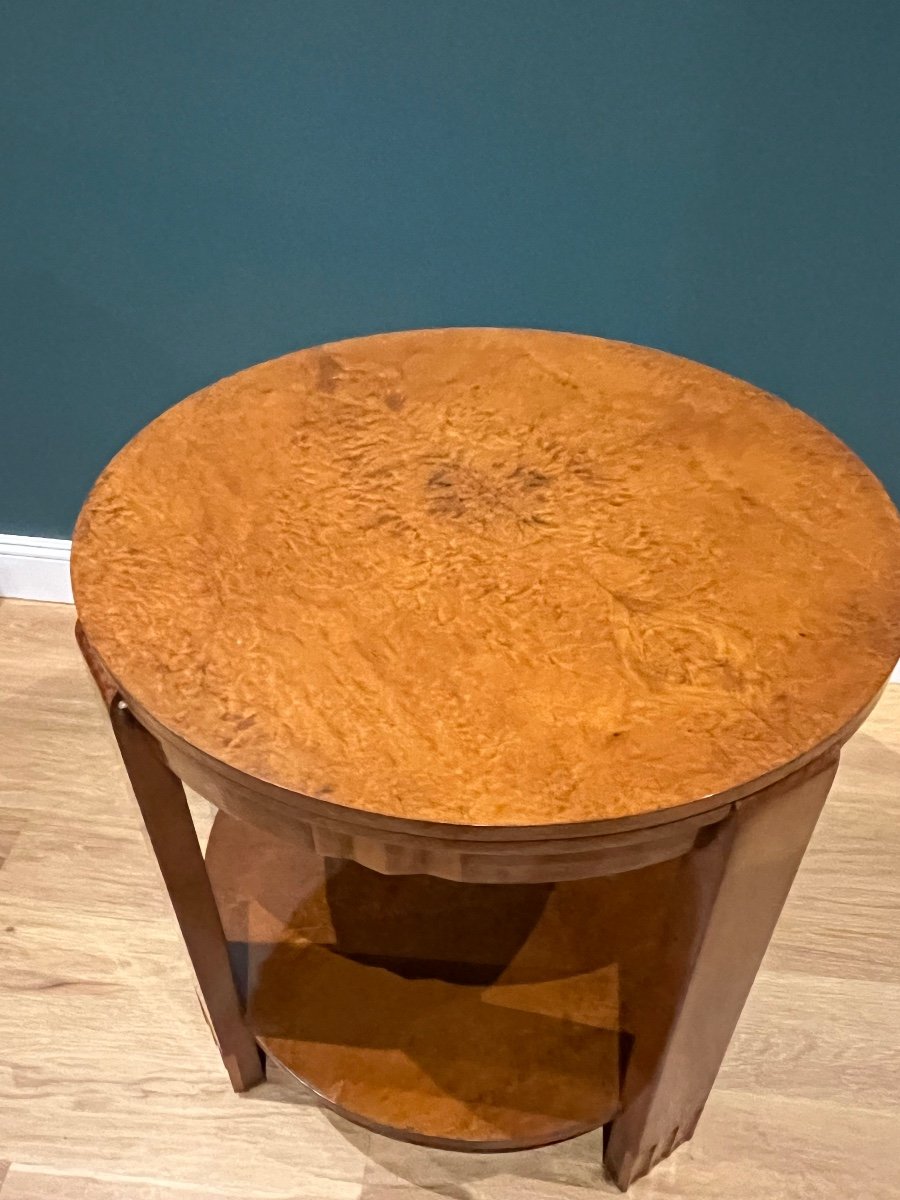 Art Deco Side Table In Thuya Burl -photo-4