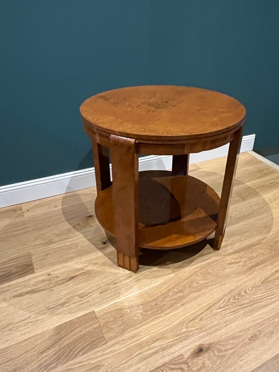 Art Deco Side Table In Thuya Burl -photo-1