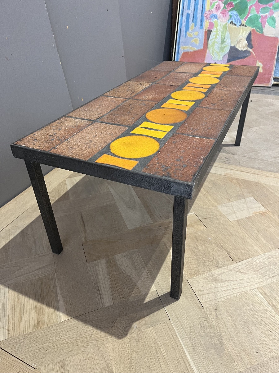 1960s Ceramic Coffee Table -photo-2